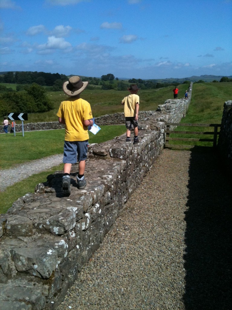 Walking along Hadrian's wall