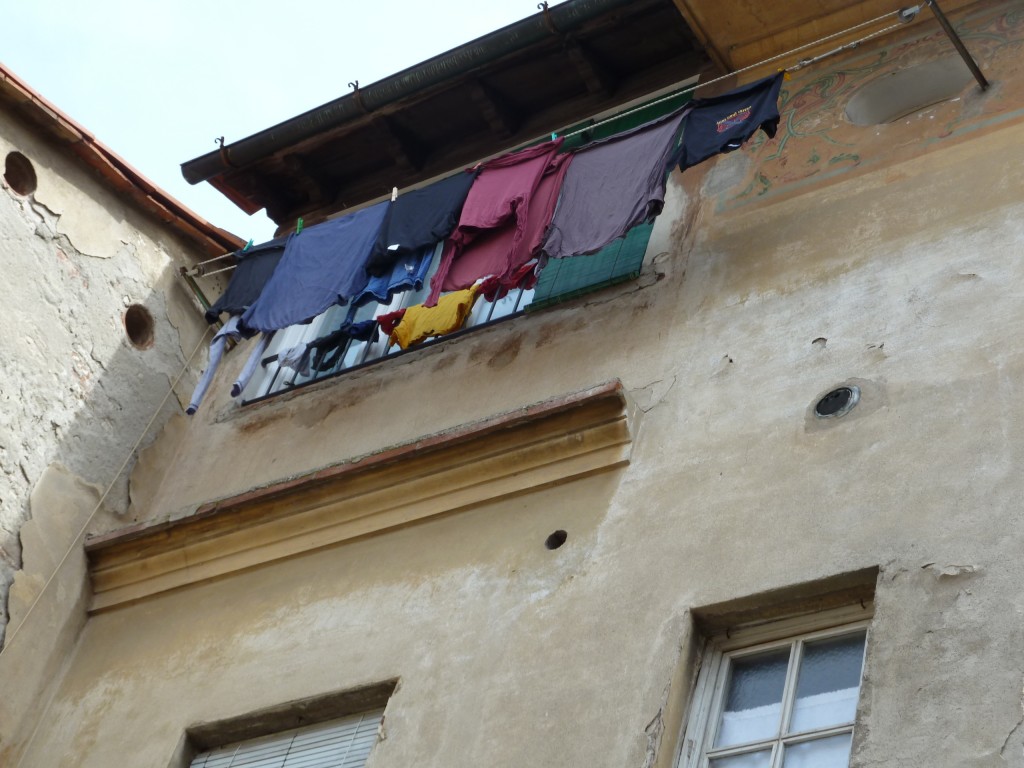 But in Lucca, at least there was a very cool clothes line...