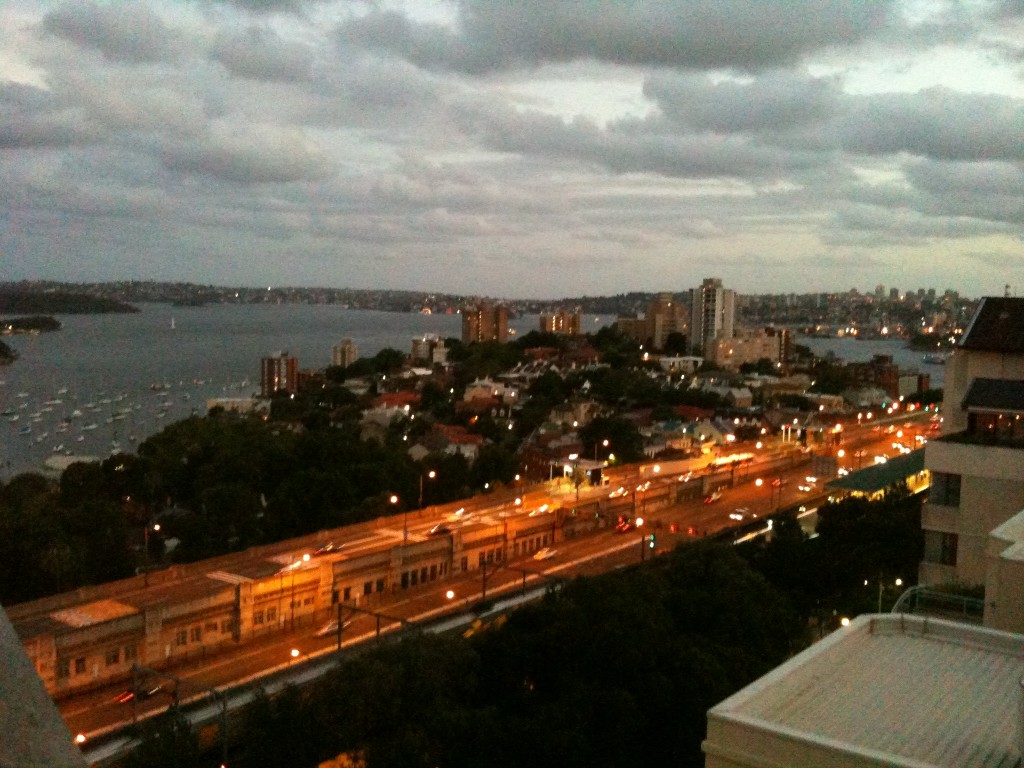 A sydney view from our new place