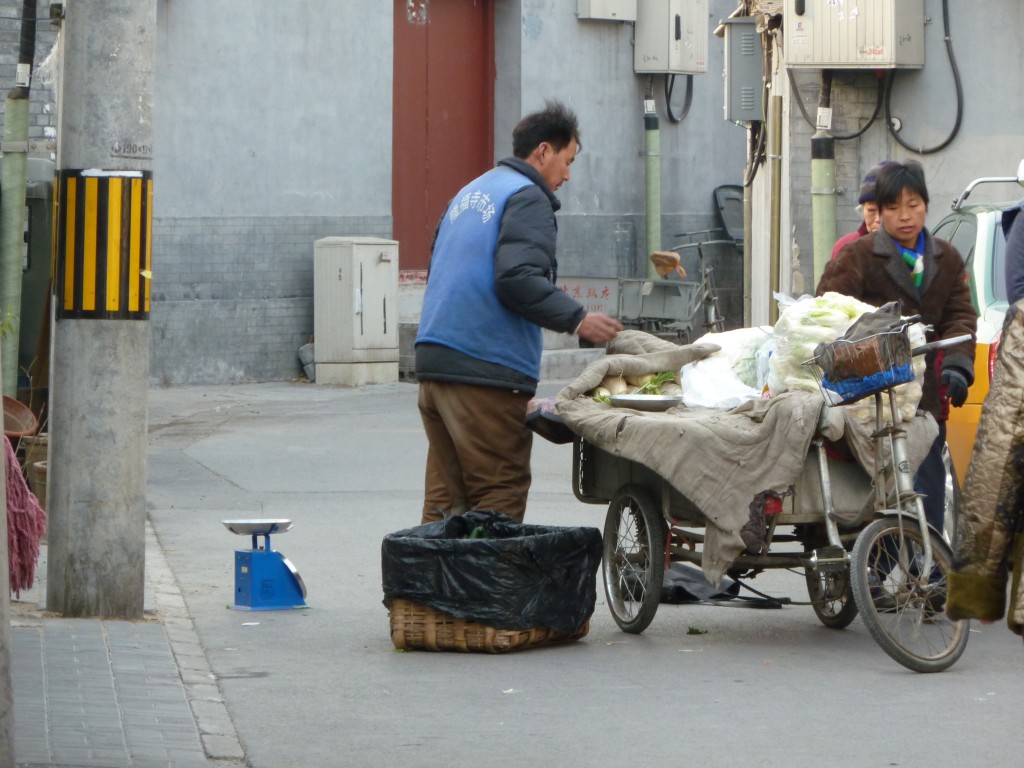 Tricycle fruit  and veg in Beijing