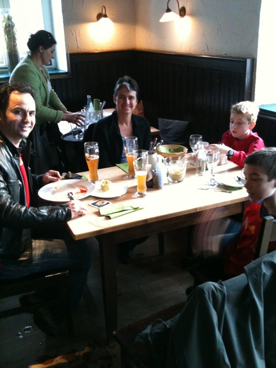 Saying thank you at a Biergarden in Munich