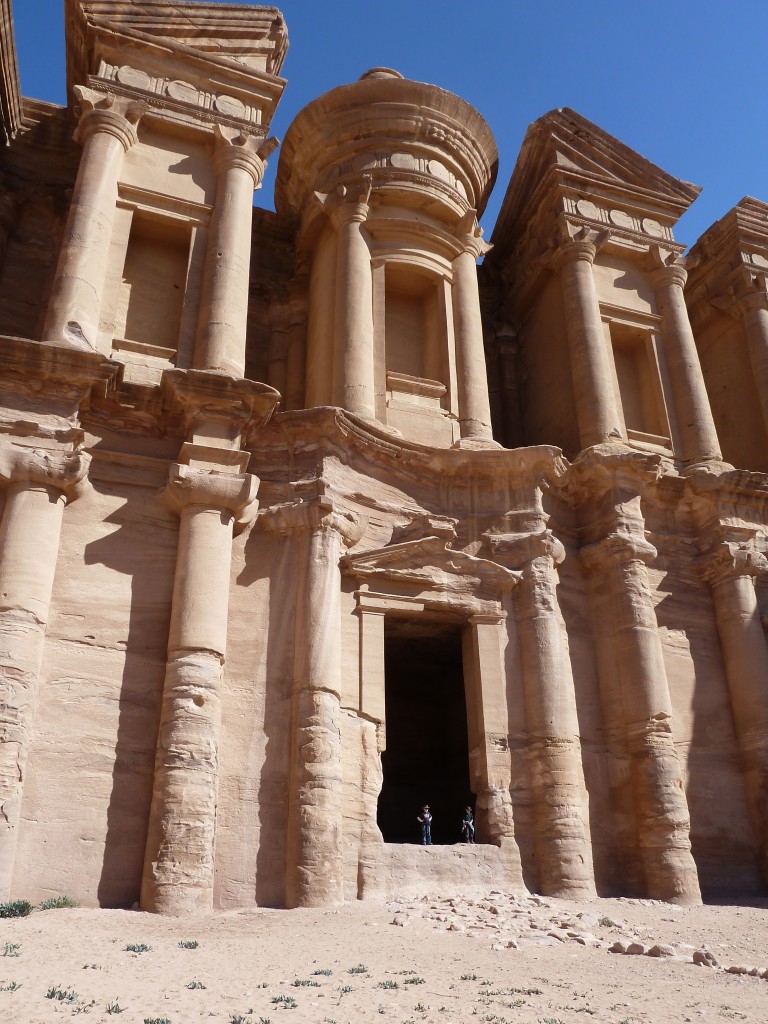 The Monastery at the top, with Callum and Declan in the doorway for scale