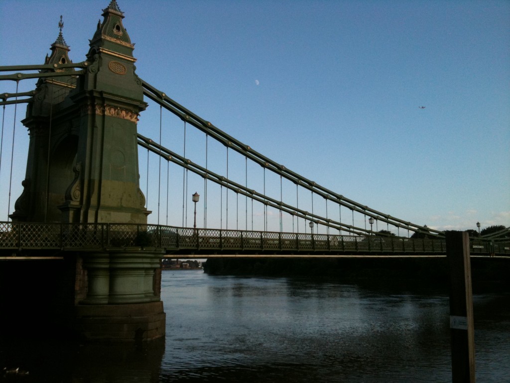 Hammersmith bridge in London