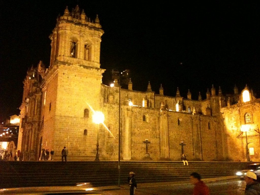 The cathedral in Cusco's main square