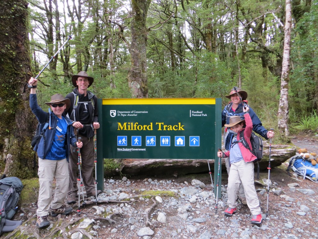 The start of the Milford track.