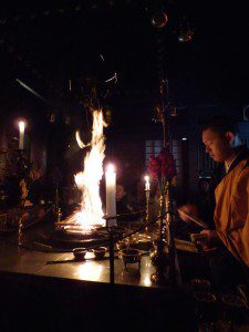 Fire ceremony - Ekoin monastery.